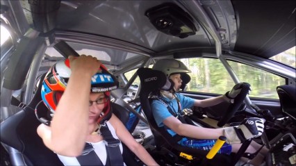 13 Year old Scares Passenger in a RALLY CAR