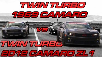 1300hp ’12 Camaro vs 1200hp ’69 Camaro