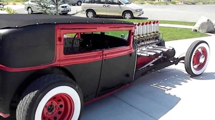1930 Ford Rat Rod – Trick Straight 8 Bagged Tractor Spider Car!