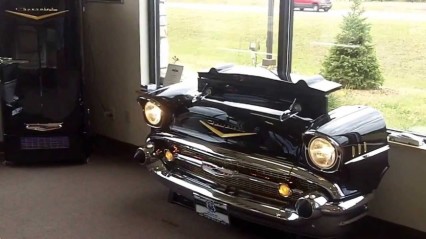 1957 Chevy TV Lift, Couch, and Refrigerator for the Ultimate Man Cave!