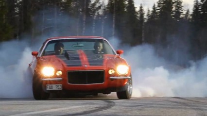 1970 Camaro ROASTS Off An Old Set Of Tires!