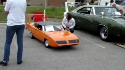 1970 Plymouth Superbird 1/2 Scale Car! Driver Is A Fully Grown Man!