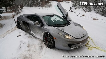 $200,000 Dollar McLaren SPINS OUT In The Snow