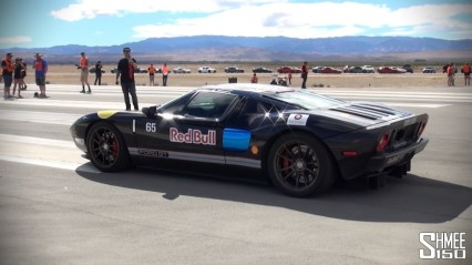 2000hp Twin Turbo Ford GT – Burnouts and Drag Races