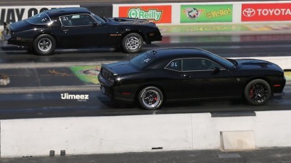 2015 Dodge Challenger Hellcat Test ‘N Tune vs Big Block Trans Am