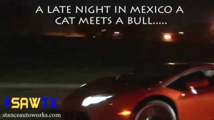 2015 Dodge Hellcat BATTLES 2014 Lamborghini Aventador!