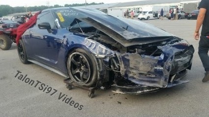 7 Second GTR CRASH! Unseen Footage