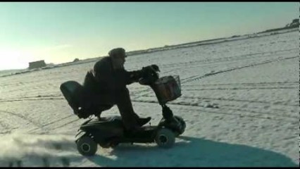 70MPH Mobility Scooter in the SNOW