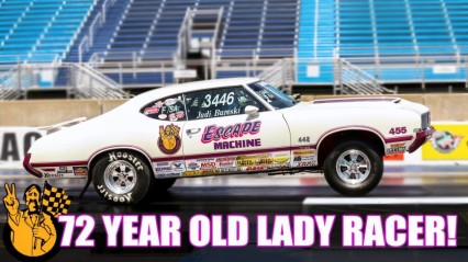 72 Year Old Lady Drag Racer! 1970 OLDS 442!