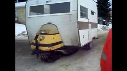 A Canadian Skidoo Camper – Redneck Ingenuity at its Finest