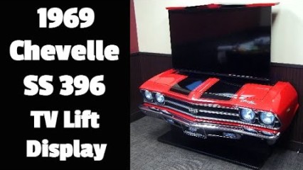 A MAN CAVE MUST – 1969 Chevy Chevelle SS 396 TV Lift Display