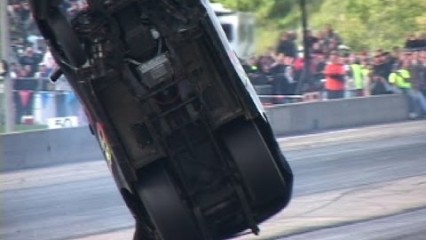 Absolutely INSANE Drag Race Wheelstand FAIL