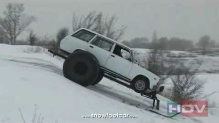 AMAZING Snow Capable Trailer That Your Car RIDES ON!