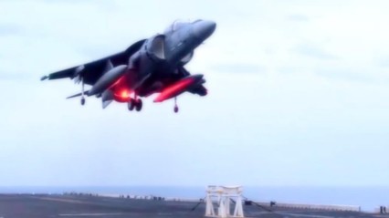 AV-8B Harrier Emergency Landing Without Nose Gear – Amazing Display Of Skill!