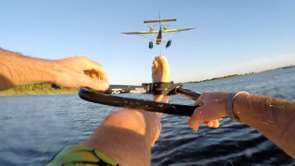 Barefoot Airplane Waterskiing Is Freaking BADASS!