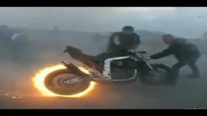 Best Motorcycle Burnout EVER!