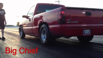 Big Chief’s Boosted Truck At Thunder Valley Raceway NO PREP 1/8th Mile!