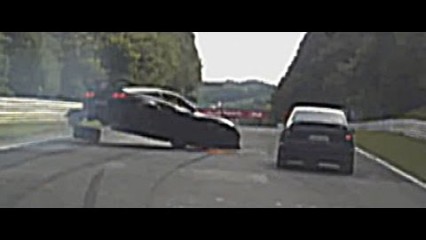 BIG CRASH Corvette Z06  Eats It On Nordschleife Nurburgring