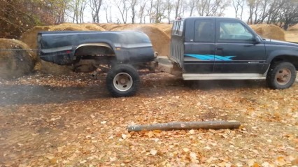 Big Dually vs a Tree.. This Does NOT End Well For the Truck