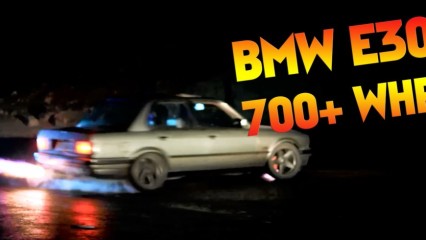 BMW E30 Turbo 700+ WHP – BURNOUT & ANTILAG FLAMES – CRAZZY POWERRR!!
