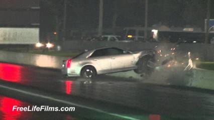 Cadillac CTS-V Wrecks into WALL at Orlando Speedworld…
