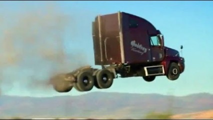 Can Trucks Fly? Stunt Jump Compilation of SEMI Trucks