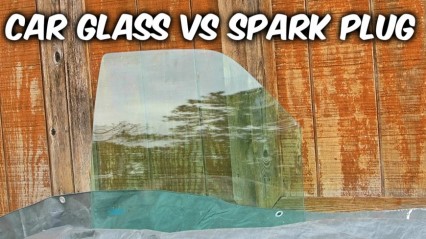 Car Glass VS Spark Plug Trick