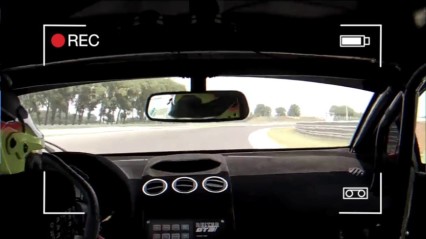 Catching Air in A Lamborghini Race Car