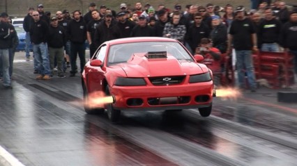 CHEVY Powered Mustang LOVES Nitrous