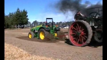 DIESEL Drag Tractor Vs Steam Tractor!