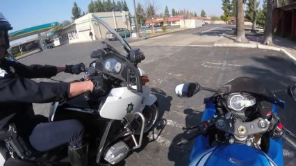 Coolest Cop Ever Pulls Over Motorcycle