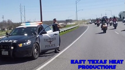 Cop Maces Innocent Bikers While They Are Cruising By!!