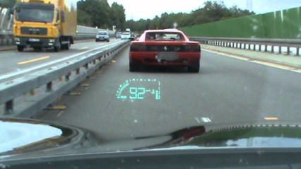 Corvette C5 vs Ferrari 512TR on the Autobahn in Germany