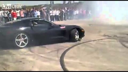 Corvette Gets SMASHED In Drift Fail