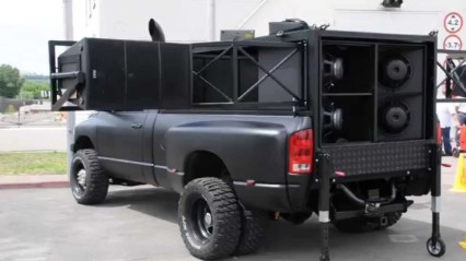 Crazy Dodge Truck With Monster Speakers – Mobile DJ