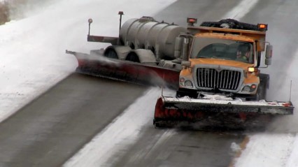 Double Snow Tow Plow Action in Missouri