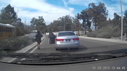 CRAZY Lady Jumps From a Moving Car – Insurance Fraud?