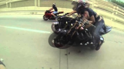 CRAZY Street Bike Wreck Sends Both Riders Flying