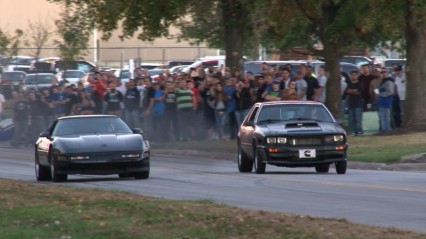 Cummins Diesel Mustang -vs- Corvette – STREET RACE!