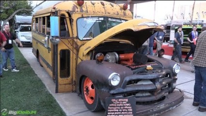 Cummins Powered SPOOL BUS, Giant Turbo Show STOPPER at SEMA!