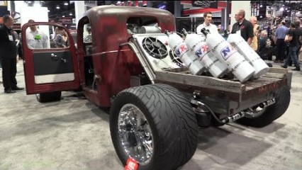 Cummins Rat Rod with SIX Bottles of Nitrous and BIG TURBOS