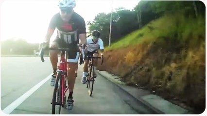 Cyclist Has Gnarly Crash At Speed | Do A Barrel Roll