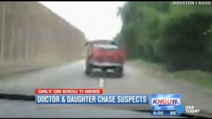 Dad-daughter duo catch suspects in wild car chase!!