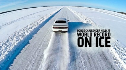 Dodge Challenger Hellcat – World Record On Ice!