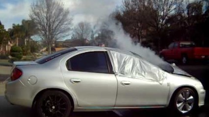 Dodge Neon Clutch Explodes So Hard It Bends The Hood!