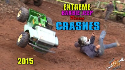 EXTREME BARBIE JEEP RACING 2015 CRASHES