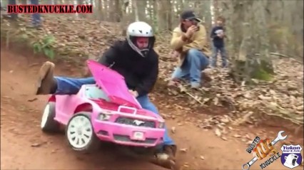 EXTREME Barbie JEEP Racing Ends Bad – Rider Walks Away