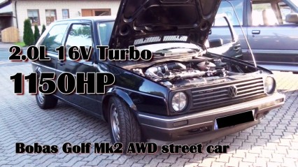 EXTREMELY Fast VW Golf 1150HP!!