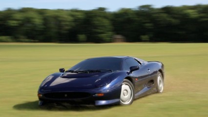 EXTREMELY RARE Jaguar XJ220 – Kid Goes For A JOYRIDE