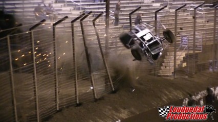 Extremely VIOLENT Sprint Car Crash Ends in Only Minor Injuries